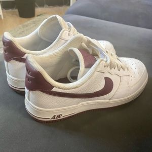 Nike Air-force. Maroon color :)